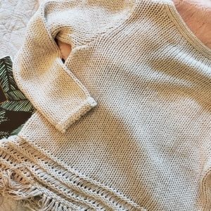 Ann Taylor LOFT Sweater with Fringe